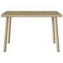 Mesa centro jardín rectangular beige 60x40x37cm ratán sintético de , Mesas de jardín - Ref: Foro24-4104053, Precio: 32,54 €, ...