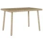 Mesa centro jardín rectangular beige 60x40x37cm ratán sintético de , Mesas de jardín - Ref: Foro24-4104053, Precio: 32,54 €, ...