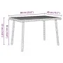 Mesa centro jardín rectangular beige 60x40x37cm ratán sintético de , Mesas de jardín - Ref: Foro24-4104053, Precio: 32,54 €, ...