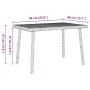 Mesa centro jardín rectangular marrón 60x40x37 cm by , Garden tables - Ref: Foro24-4104051, Price: 32,32 €, Discount: %