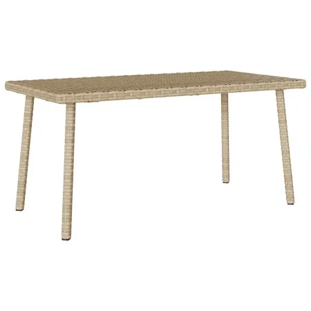Mesa centro jardín rectangular beige 80x40x37cm ratán sintético by , Garden tables - Ref: Foro24-4104058, Price: 38,43 €, Dis...