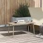 Mesa centro jardín rectangular beige 80x40x37cm ratán sintético by , Garden tables - Ref: Foro24-4104058, Price: 38,43 €, Dis...