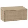 Caja de almacenaje jardín ratán sintético beige 110x50x58 cm by , Outdoor storage boxes - Ref: Foro24-4104072, Price: 113,81 ...