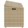 Caja de almacenaje jardín ratán sintético beige 110x50x58 cm by , Outdoor storage boxes - Ref: Foro24-4104072, Price: 113,81 ...