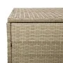 Caja de almacenaje jardín ratán sintético beige 110x50x58 cm by , Outdoor storage boxes - Ref: Foro24-4104072, Price: 113,81 ...