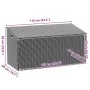 Caja de almacenaje jardín ratán sintético beige 110x50x58 cm by , Outdoor storage boxes - Ref: Foro24-4104072, Price: 113,81 ...