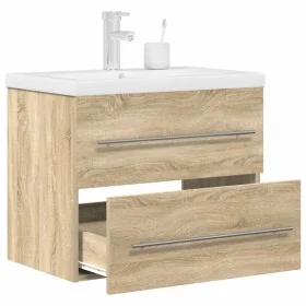 Set de muebles de baño 2 pzas madera contrachapada roble Sonoma by , Bathroom furniture - Ref: Foro24-3324965, Price: 180,07 ...