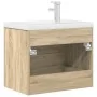 Set de muebles de baño 2 pzas madera contrachapada roble Sonoma von , Badezimmermöbel - Ref: Foro24-3324965, Preis: 190,80 €,...