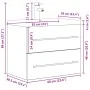 Set de muebles de baño 2 pzas madera contrachapada roble Sonoma von , Badezimmermöbel - Ref: Foro24-3324965, Preis: 190,80 €,...