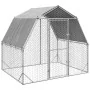 Gallinero con techo 2,5x2x2,25 m acero galvanizado by , Cages and habitats for small animals - Ref: Foro24-4104030, Price: 17...
