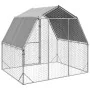 Gallinero con techo 2,5x2x2,25 m acero galvanizado by , Cages and habitats for small animals - Ref: Foro24-4104030, Price: 17...