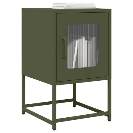 Mesita de noche de acero laminado verde oliva 36x39x60,5 cm von , Nachttische - Ref: Foro24-853330, Preis: 52,05 €, Rabatt: %