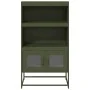 Aparador de acero verde oliva 68x39x123 cm by , Sideboards - Ref: Foro24-853372, Price: 111,39 €, Discount: %