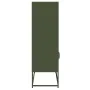 Aparador de acero verde oliva 68x39x123 cm by , Sideboards - Ref: Foro24-853372, Price: 111,39 €, Discount: %