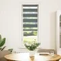 Estor cebra gris oscuro 50x100cm tejido ancho 45,9 cm poliéster by , Blinds and blinds - Ref: Foro24-4014095, Price: 20,82 €,...