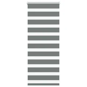 Estor cebra gris oscuro 60x100cm tejido ancho 55,9 cm poliéster by , Blinds and blinds - Ref: Foro24-4014097, Price: 20,28 €,...