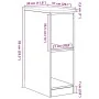 Armario de almacenamiento para garaje roble marrón 30x51x85 cm de , Armarios industriales - Ref: Foro24-860532, Precio: 49,03...