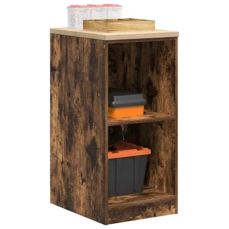 Armario de almacenamiento para garaje roble ahumado 40x51x85 cm by , Armarios industriales - Ref: Foro24-860539, Price: 53,36...
