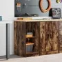 Armario de almacenamiento para garaje roble ahumado 40x51x85 cm by , Armarios industriales - Ref: Foro24-860539, Price: 53,36...
