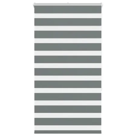 Estor cebra gris oscuro 80x150cm tejido ancho 75,9 cm poliéster by , Blinds and blinds - Ref: Foro24-4014127, Price: 25,74 €,...