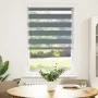 Estor cebra gris oscuro 80x150cm tejido ancho 75,9 cm poliéster by , Blinds and blinds - Ref: Foro24-4014127, Price: 25,74 €,...