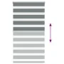 Estor cebra gris oscuro 80x150cm tejido ancho 75,9 cm poliéster by , Blinds and blinds - Ref: Foro24-4014127, Price: 25,74 €,...