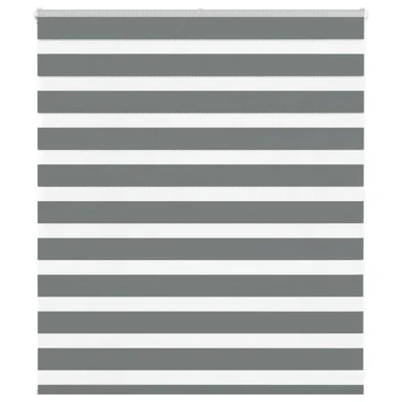 Estor cebra gris oscuro tejido ancho 120,9 cm poliéster by , Blinds and blinds - Ref: Foro24-4014110, Price: 29,71 €, Discoun...