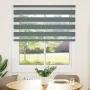 Estor cebra gris oscuro tejido ancho 120,9 cm poliéster by , Blinds and blinds - Ref: Foro24-4014110, Price: 29,71 €, Discoun...