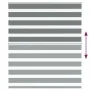 Estor cebra gris oscuro tejido ancho 120,9 cm poliéster by , Blinds and blinds - Ref: Foro24-4014110, Price: 29,71 €, Discoun...
