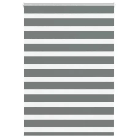 Estor cebra gris oscuro 100x150cm tejido ancho 95,9cm poliéster by , Blinds and blinds - Ref: Foro24-4014131, Price: 30,01 €,...