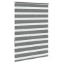 Estor cebra gris oscuro 100x150cm tejido ancho 95,9cm poliéster by , Blinds and blinds - Ref: Foro24-4014131, Price: 30,01 €,...