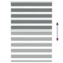 Estor cebra gris oscuro 100x150cm tejido ancho 95,9cm poliéster by , Blinds and blinds - Ref: Foro24-4014131, Price: 30,01 €,...