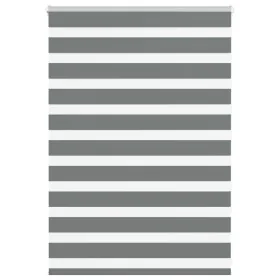 Estor cebra gris oscuro tejido ancho 100,9 cm poliéster by , Blinds and blinds - Ref: Foro24-4014106, Price: 21,82 €, Discoun...