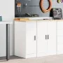 Armario de almacenamiento para garaje blanco 30x51x85 cm by , Armarios industriales - Ref: Foro24-860553, Price: 55,10 €, Dis...