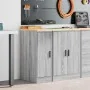Armario de garaje de madera maciza pino gris Sonoma 30x51x85 cm by , Armarios industriales - Ref: Foro24-860558, Price: 54,29...