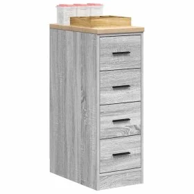 Armario de garaje de madera maciza pino gris Sonoma 30x51x85 cm by , Armarios industriales - Ref: Foro24-860585, Price: 81,41...
