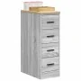 Armario de garaje de madera maciza pino gris Sonoma 30x51x85 cm by , Armarios industriales - Ref: Foro24-860585, Price: 81,41...