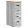Armario de garaje de madera maciza pino gris Sonoma 30x51x85 cm by , Armarios industriales - Ref: Foro24-860585, Price: 81,41...