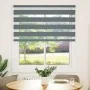 Estor cebra gris oscuro tejido ancho 130,9 cm poliéster by , Blinds and blinds - Ref: Foro24-4014138, Price: 31,06 €, Discoun...