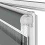Estor cebra gris oscuro tejido ancho 130,9 cm poliéster by , Blinds and blinds - Ref: Foro24-4014138, Price: 31,06 €, Discoun...