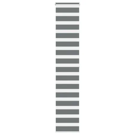 Estor cebra gris oscuro 45x200cm tejido ancho 40,9 cm poliéster by , Blinds and blinds - Ref: Foro24-4014146, Price: 21,18 €,...