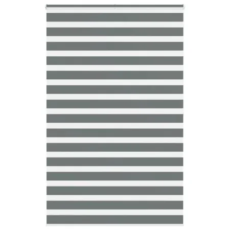 Estor cebra gris oscuro tejido ancho 145,9 cm poliéster de , Persianas y estores - Ref: Foro24-4014167, Precio: 38,26 €, Desc...
