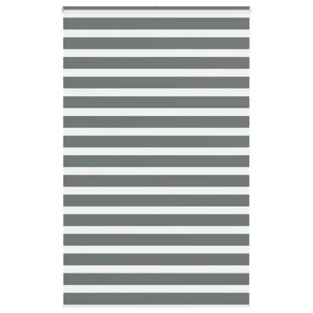 Estor cebra gris oscuro tejido ancho 135,9 cm poliéster de , Persianas y estores - Ref: Foro24-4014165, Precio: 36,91 €, Desc...
