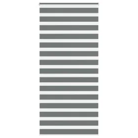 Estor cebra gris oscuro tejido ancho 105,9 cm poliéster by , Blinds and blinds - Ref: Foro24-4014159, Price: 32,02 €, Discoun...