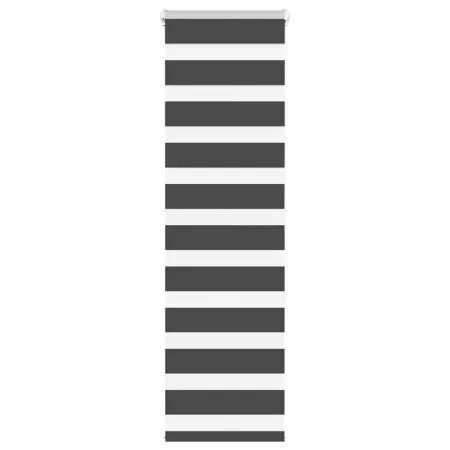 Estor cebra negro 40x150 cm tejido ancho 35,9 cm poliéster by , Blinds and blinds - Ref: Foro24-4014223, Price: 15,04 €, Disc...