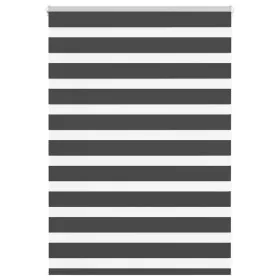 Estor cebra negro 100x100 cm tejido ancho 95,9 cm poliéster by , Blinds and blinds - Ref: Foro24-4014209, Price: 23,12 €, Dis...