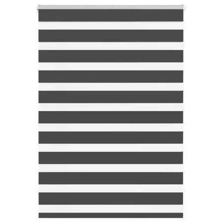 Estor cebra negro 100x100 cm tejido ancho 95,9 cm poliéster by , Blinds and blinds - Ref: Foro24-4014209, Price: 23,12 €, Dis...