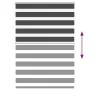 Estor cebra negro 100x100 cm tejido ancho 95,9 cm poliéster by , Blinds and blinds - Ref: Foro24-4014209, Price: 23,12 €, Dis...