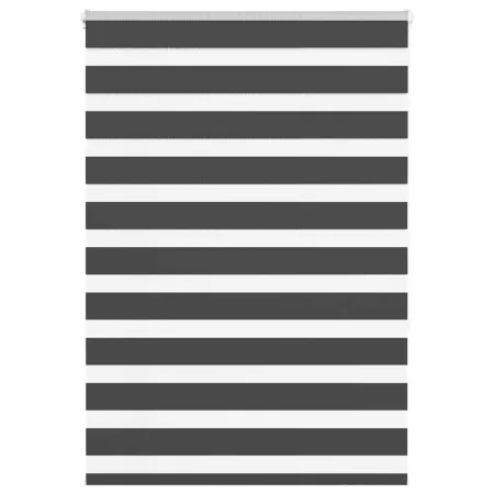 Estor cebra negro 100x150 cm tejido ancho 95,9 cm poliéster by , Blinds and blinds - Ref: Foro24-4014235, Price: 30,01 €, Dis...
