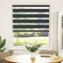 Estor cebra negro 100x150 cm tejido ancho 95,9 cm poliéster by , Blinds and blinds - Ref: Foro24-4014235, Price: 30,01 €, Dis...